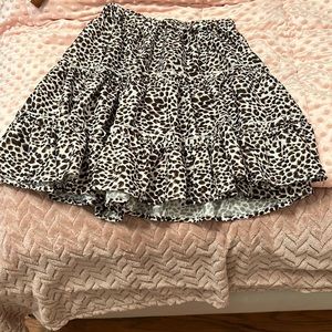 shein cheeta print skirt
